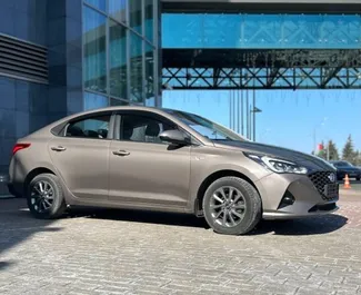 Front view of a rental Hyundai Accent in Minsk, Belarus ✓ Car #15924. ✓ Automatic TM ✓ 0 reviews.