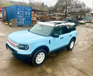 Front view of a rental Ford Bronco in Tbilisi, Georgia ✓ Car #15927. ✓ Automatic TM ✓ 0 reviews.