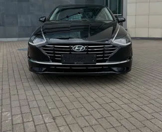 Front view of a rental Hyundai Sonata in Minsk, Belarus ✓ Car #16453. ✓ Automatic TM ✓ 0 reviews.