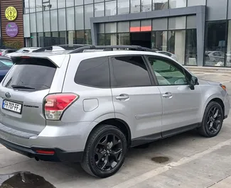 Přední pohled na pronájem Subaru Forester v Tbilisi, Georgia ✓ Auto č. 16427. ✓ Převodovka Automatické TM ✓ Recenze 0.