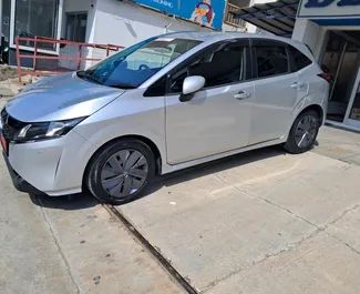 Pronájem auta Nissan Note 2024 na Kypru, s palivem Hybridní a výkonem 110 koní ➤ Cena od 23 EUR za den.