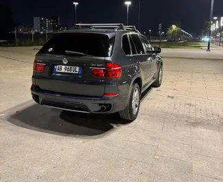 Diesel 3.0L engine of BMW X5 2013 for rental in Tirana.