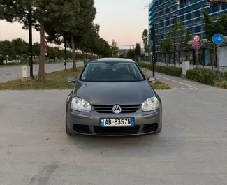 Nomas automašīnas priekšskats Volkswagen Golf 5 Tirānā, Albānija ✓ Automašīna #16489. ✓ Pārnesumu kārba Rokasgrāmata TM ✓ Atsauksmes 0.