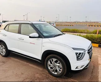 Front view of a rental Hyundai Creta at Goa Airport, Goa ✓ Car #16172. ✓ Manual TM ✓ 0 reviews.