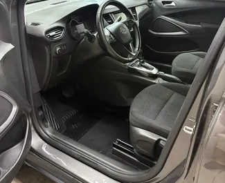 Opel Crossland 2021 available for rent at Tirana airport, with unlimited mileage limit.