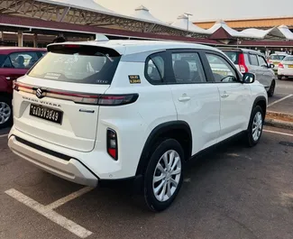 Front view of a rental Suzuki Grand Vitara at Goa Airport, Goa ✓ Car #16192. ✓ Automatic TM ✓ 0 reviews.