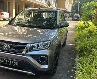 Front view of a rental Toyota Urban Cruiser at Goa Airport, Goa ✓ Car #16191. ✓ Automatic TM ✓ 0 reviews.