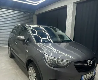Opel Crossland rental. Economy, Comfort, Crossover Car for Renting in Albania ✓ Deposit of 100 EUR ✓ TPL, CDW, FDW, Abroad insurance options.