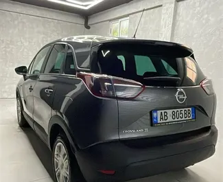 Opel Crossland 2021 available for rent at Tirana airport, with unlimited mileage limit.