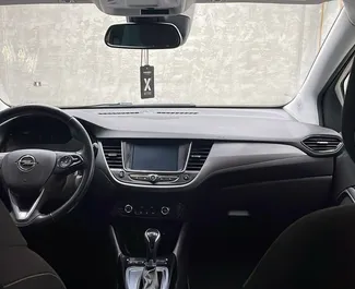 Opel Crossland 2021 available for rent at Tirana airport, with unlimited mileage limit.