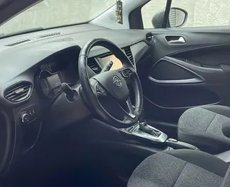 Interior of Opel Crossland for hire in Albania. A Great 5-seater car with a Automatic transmission.