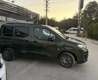 Diesel 1.5L engine of Citroen Berlingo 2026 for rental at Antalya Airport.