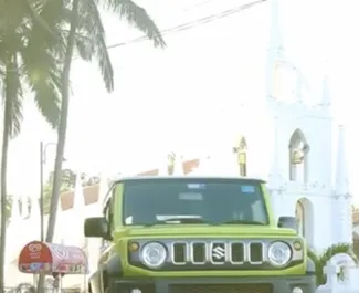 Suzuki Jimny 2025 car hire in Goa, featuring ✓ Petrol fuel and 103 horsepower ➤ Starting from 59 USD per day.