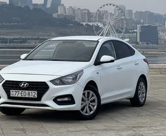 Vooraanzicht van een huurauto Hyundai Accent Baku Luchthaven, Azerbeidzjan ✓ Auto #8715. ✓ Transmissie Automatisch TM ✓ 0 beoordelingen.