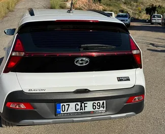 Pronájem auta Hyundai Bayon 2024 v Turecku, s palivem Benzín a výkonem 90 koní ➤ Cena od 46 USD za den.