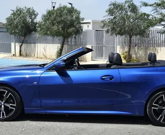 BMW 420i Cabrio 2023 auto rentimine Küprosel, sisaldab ✓ Bensiin kütust ja 184 hobujõudu ➤ Alates 100 EUR päevas.