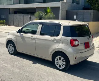 Front view of a rental Toyota Passo in Limassol, Cyprus ✓ Car #5910. ✓ Automatic TM ✓ 0 reviews.