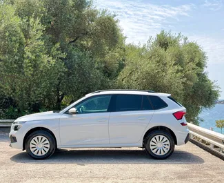 Skoda Kamiq 2026 car hire in Montenegro, featuring ✓ Petrol fuel and 116 horsepower ➤ Starting from 40 EUR per day.