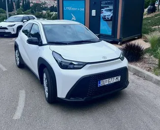 Petrol 1.0L engine of Toyota Aygo X 2025 for rental in Dubrovnik.