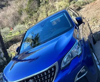 Front view of a rental Peugeot 3008 at Podgorica Airport, Montenegro ✓ Car #16220. ✓ Automatic TM ✓ 0 reviews.