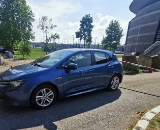 Front view of a rental Toyota Corolla in Belgrade, Serbia ✓ Car #16603. ✓ Automatic TM ✓ 0 reviews.