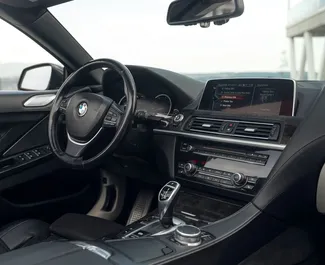 Interior do BMW 6-series Cabrio para aluguer na Geórgia. Um excelente carro de 4 lugares com transmissão Automático.
