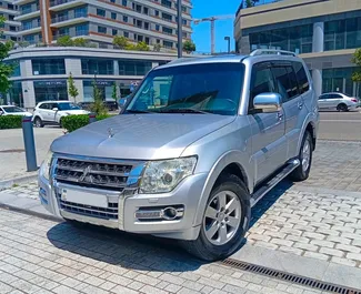 Front view of a rental Mitsubishi Pajero in Baku, Azerbaijan ✓ Car #11943. ✓ Automatic TM ✓ 0 reviews.
