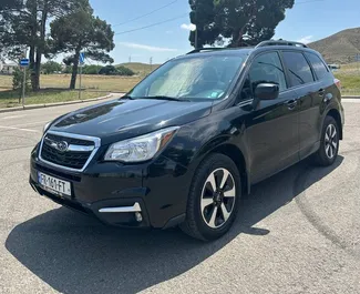 Subaru Forester – автомобиль категории Комфорт, Внедорожник, Кроссовер напрокат в Грузии ✓ Без депозита ✓ Страхование: ОСАГО, Супер КАСКО, Полное КАСКО, Пассажиры, От угона, Без депозита.
