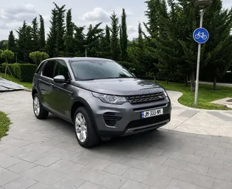 Přední pohled na pronájem Land Rover Discovery v Tbilisi, Georgia ✓ Auto č. 15166. ✓ Převodovka Automatické TM ✓ Recenze 0.