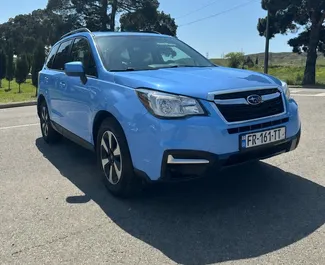 Арендуйте Subaru Forester 2017 в Грузии. Топливо: Бензин. Мощность: 192 л.с. ➤ Стоимость от 99 GEL в сутки.
