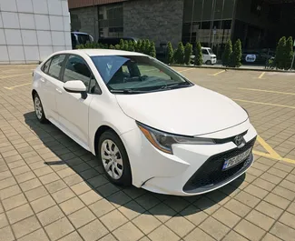 Petrol 1.8L engine of Toyota Corolla Sedan 2020 for rental in Batumi.