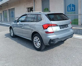 Skoda Kamiq 2026 automobilio nuoma Juodkalnijoje, savybės ✓ Benzinas degalai ir 115 arklio galios ➤ Nuo 40 EUR per dieną.