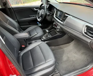 Kia Stonic 2022 available for rent at Tirana airport, with unlimited mileage limit.