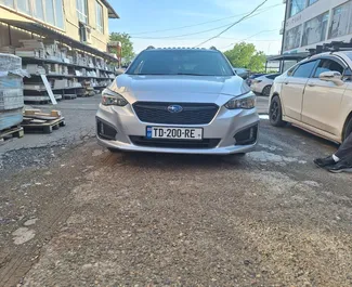 Frontansicht eines Mietwagens Subaru Impreza in Tiflis, Georgien ✓ Auto Nr.16565. ✓ Automatisch TM ✓ 0 Bewertungen.