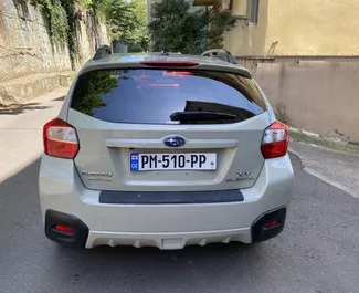 Innenraum von Subaru Crosstrek zur Miete in Georgien. Ein großartiges 5-Sitzer Fahrzeug mit Automatisch Getriebe.