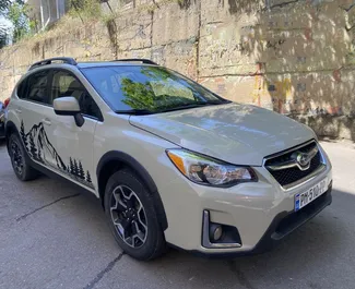 Frontansicht eines Mietwagens Subaru Crosstrek in Tiflis, Georgien ✓ Auto Nr.16649. ✓ Automatisch TM ✓ 0 Bewertungen.