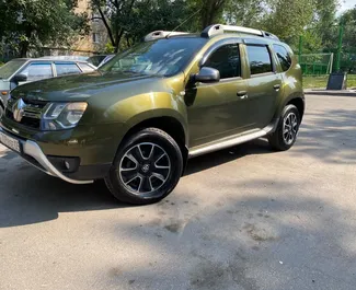 Prenájom auta Renault Duster 2017 v v Kazachstane, s vlastnosťami ✓ palivo Benzín a výkon 188 koní ➤ Od 24000 KZT za deň.