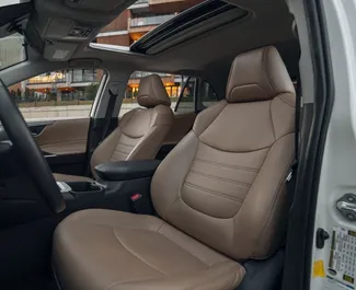Interior of Toyota Rav4 for hire in Georgia. A Great 5-seater car with a Automatic transmission.