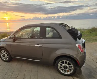 Frontansicht eines Mietwagens Fiat 500 Cabrio in Batumi, Georgien ✓ Auto Nr.16954. ✓ Automatisch TM ✓ 0 Bewertungen.