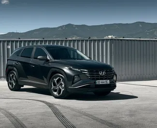 Front view of a rental Hyundai Tucson in Tbilisi, Georgia ✓ Car #16938. ✓ Automatic TM ✓ 0 reviews.
