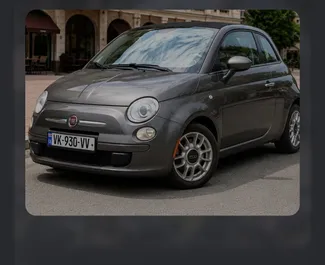 Fiat 500 Cabrio 2015 zur Miete verfügbar in Batumi, mit Kilometerbegrenzung unbegrenzte.