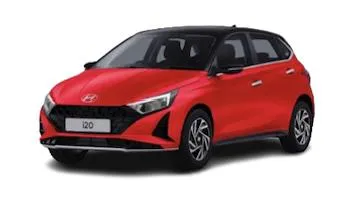 Hyundai i20 2025 red